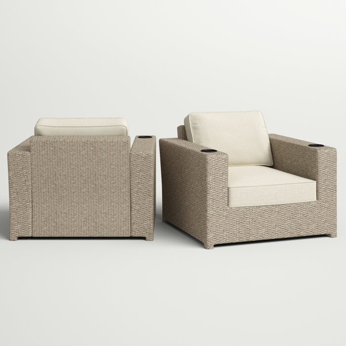 Sol 72 Outdoor™ Almyra Fully Assembled Patio Chair with Cushions